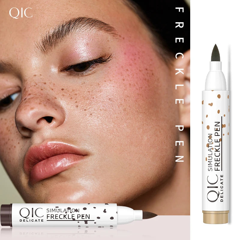 QIC Face Fake Freckles Pen Natural Waterproof Lifelike Fake Freckles Pen for Long Lasting Look Dot Spot Pen Makep Tool Cosmetic - AliExpress 66