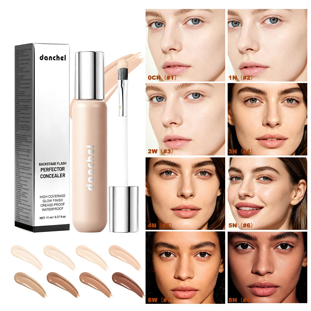 8 Shade Full Coverage Concealer Liquid Foundation Perfector Concealer Makeup High Coverage Base Makeup Cushion Foundation Cream - AliExpress 66