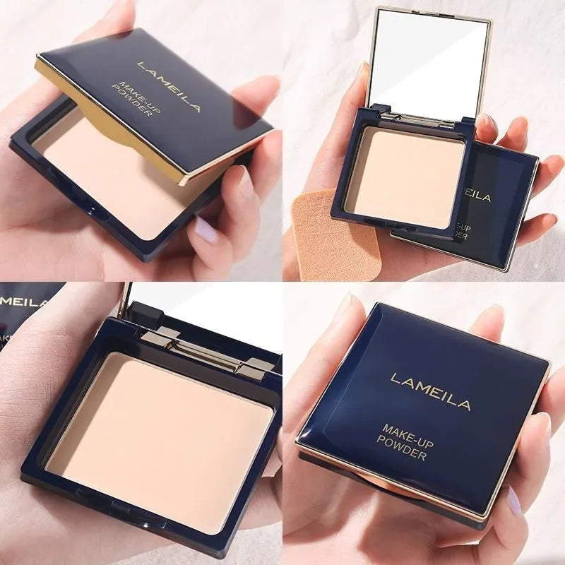 Waterproof Oil-Control Long-Lasting Face Powder with Puff - Makeup Setting Powder for Facial Foundation Cosmetics - AliExpress 66