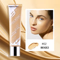 Oil?control LongLasting Foundation Cream Natural Buildable Coverage Concealer Makeup Base Sweat Proof Non?fading Facial Cosmetic