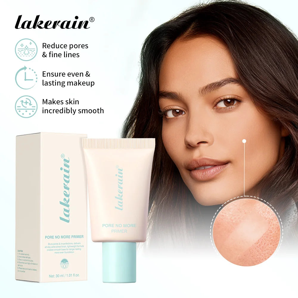 Lakerain Pore No More Makeup Primer Long Lasting Oil Control Hidden Pores Smooth Matte Makeup Effect Slightly Concealer Primer - AliExpress 66