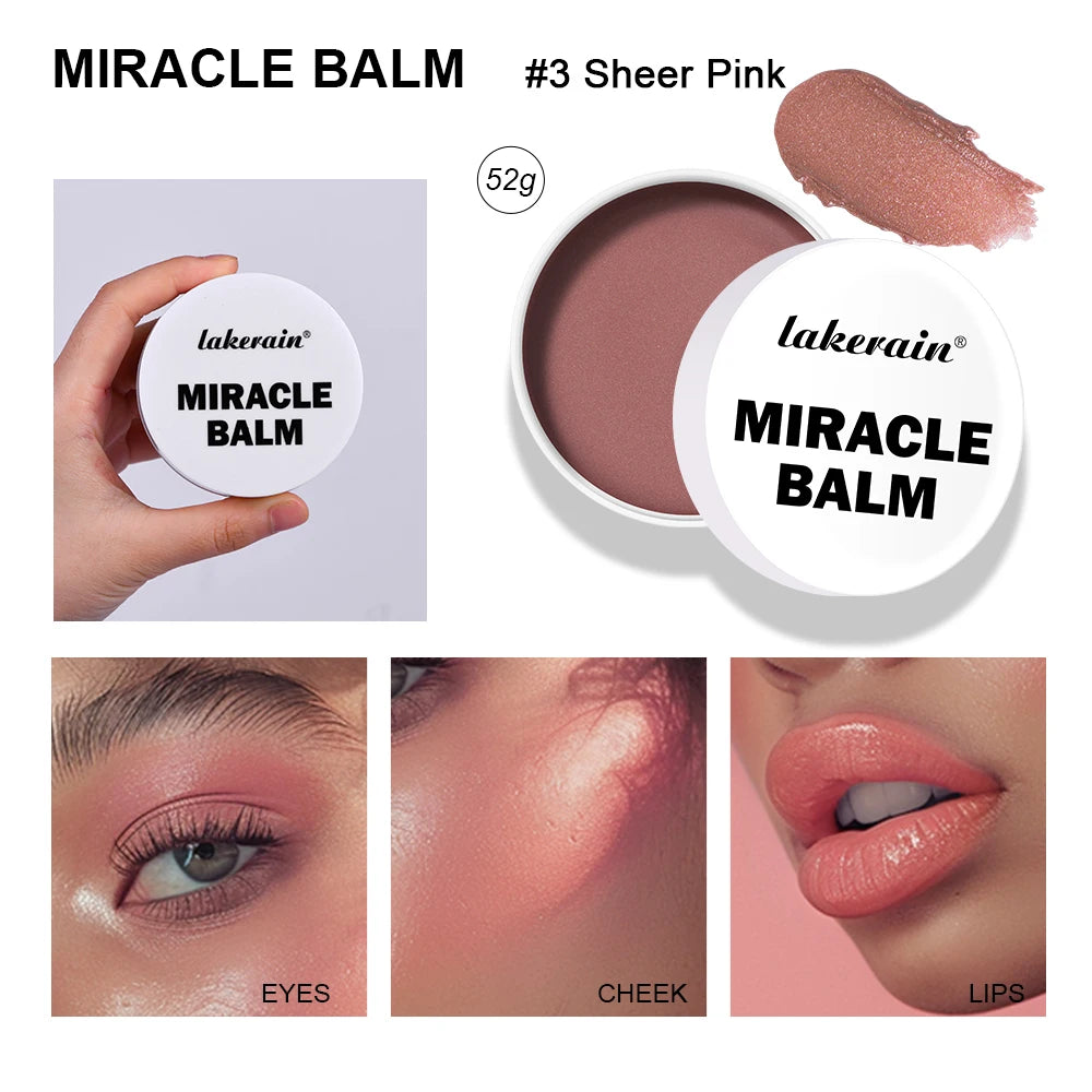 Miracle Balm Multi Glow Balm Cream Blush for Cheeks Blush Balm Face Makeup Radiant Finish Hydrating Creamy Lightweight Cosmetic - AliExpress 66