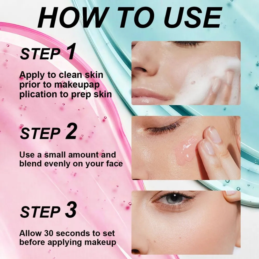 Priming Gel Moisturizing Pore Refining Formula for Smooth Makeup Application Prevents Powder from Caking or Settling Into Pores - AliExpress 66