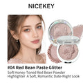 Monochrome Highlighter Powder Glitter Shimmer Face Powder Brighten Makeup Shiny Eyeshadow Diamond Highlighter Palette Bronzer - AliExpress 66