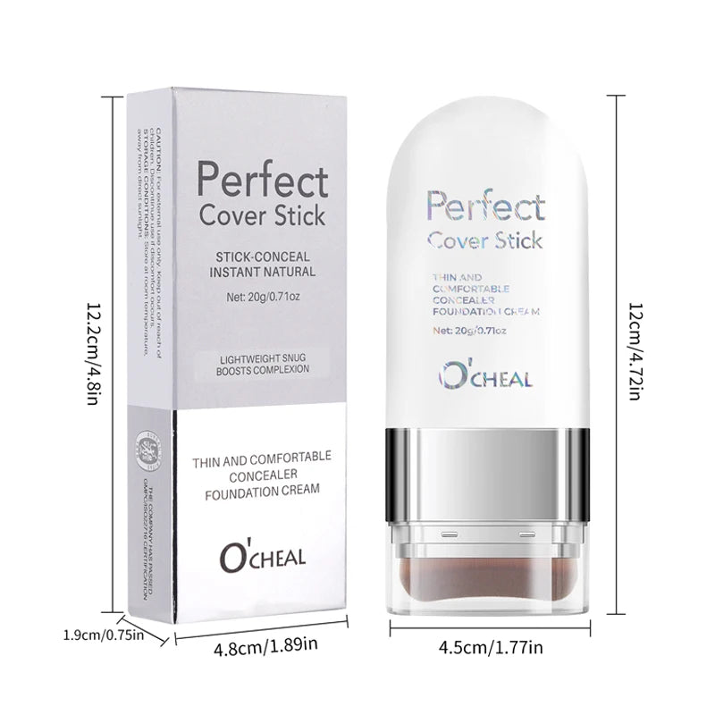 O'CHEAL Perfect Cover Stick Thin And Comfortable Concealer Foundation Cream Stick Instant Natural Waterproof Long-lasting Makeup - AliExpress 66
