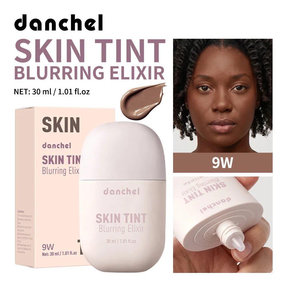 Skin Tint Blurring Elixir Hide Pores Fine Lines Even Skin Tone 12h Long-lasting Natural Finish Lightweight Breathable Skin Tint