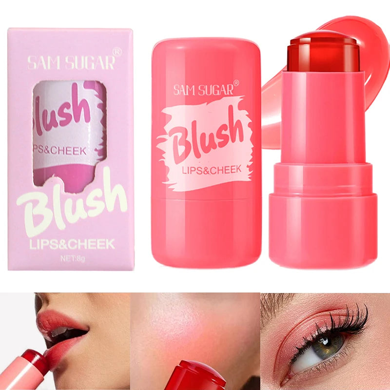 2 Color Jelly Brightening Blush Cream Long Lasting Natural Face Contour Blusher Stick Waterproof Everyday Korean Style Cosmetics - AliExpress 66