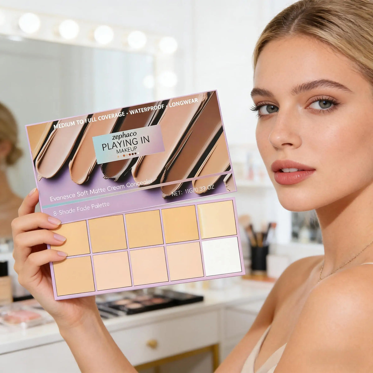 8-Color Concealer Palette Professional Coverage for Dark Circles Blemishes Acne Matte Brightening Long-Lasting Foundation Makeup - AliExpress 66
