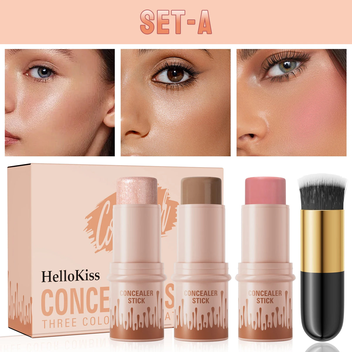 Contour Stick Set Natural Matte Finish Highlighters Shadow Waterproof Contouring Wand V-face Shaping Contour Pen Face Makeup - AliExpress 66