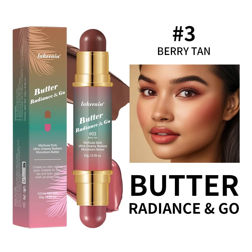 Butter Glow & Go Multiuse Stick Double-Headed Bronzer Blush Stick for Cheeks Contours Light Glossy Bronze&Pink Blusher Cosmetics - AliExpress 66