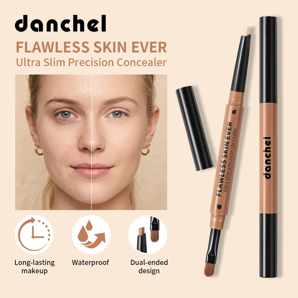Flawless Skin Ever Dual?End Concealer Pen 8 Shades Full Coverage Long Lasting Blendable Face Concealer Makeup with Brush - AliExpress 66