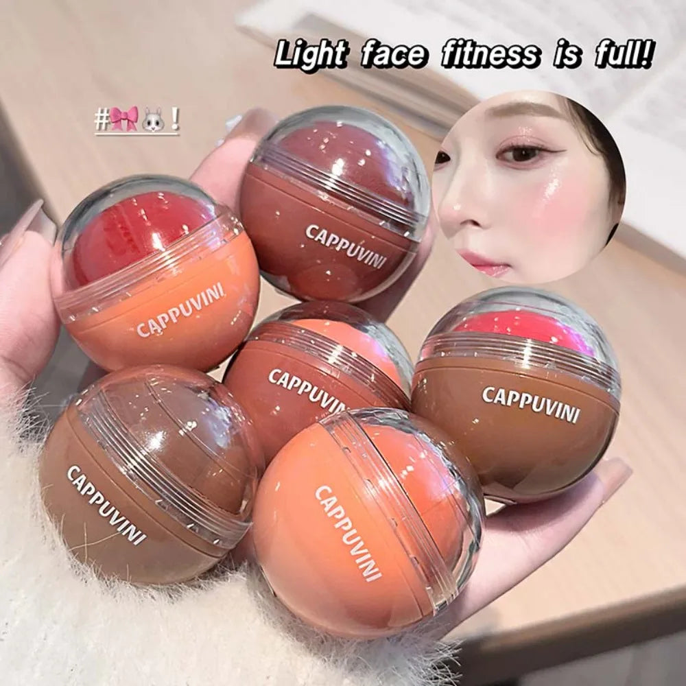 Juicy Blush Ball 3D Highlight & Natural Rosy Glow Long-Lasting Blush for a Flawless Makeup Lips & Rouge Face Brighten Contour - AliExpress 66