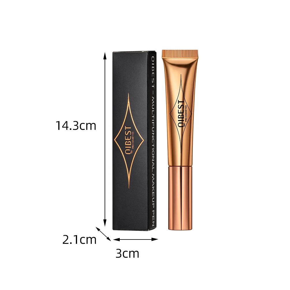 QIBEST Liquid Blusher Eyeshadow Cheeks Makeup With Cushion Applicator Lightweight Soft Maquiagem Smooth Cute Highlight Contour