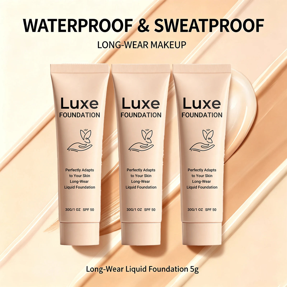 Self?Adjusting Color Changing Foundation Skin Tone Matching Concealer Full Coverage Long?Lasting Makeup Base Sun Protection