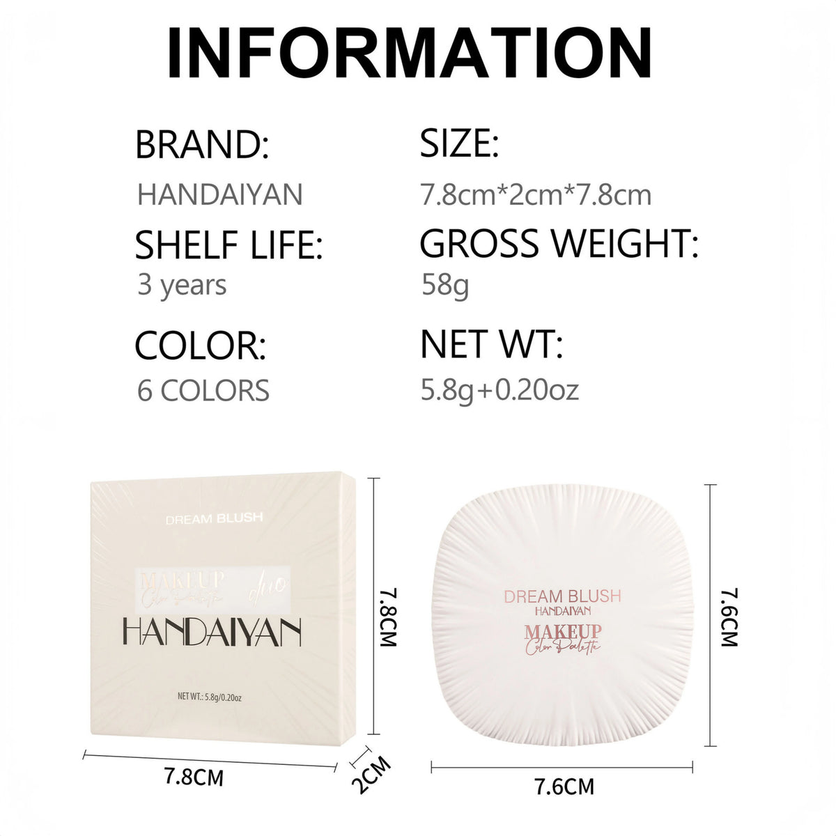 2 In 1 Dream Blush Highlighter Palette Natural Glow Face Contour Long Lasting Luminous Finish Healthy Radiance Duo - AliExpress 66