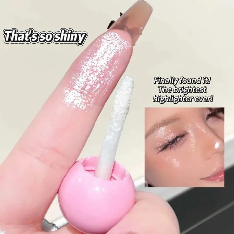 Shimmer Liquid Highlighter Face Contour Makeup Pearlescent Glow Radiant Brightening Lying Silkworm Liquid Highlighter Eye Makeup - AliExpress 66