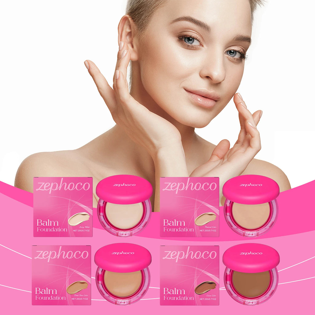 Moisturizing foundation cream, lightweight and smooth, hydrates and nourishes the skin, conceals imperfections, suitable for oil