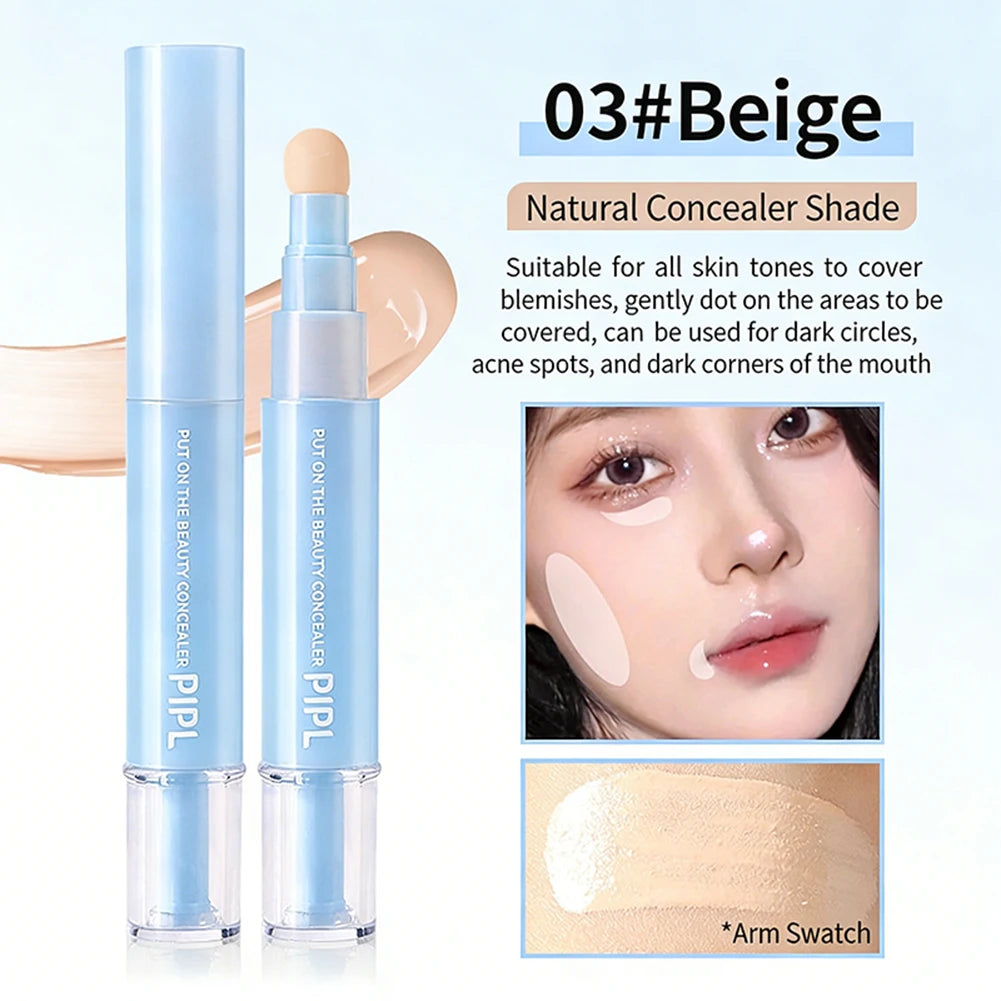 Liquid Concealer Long-Lasting Waterproof Quick Touch-Up Eyes Cosmetics High Fit Color Corrector Concealer Pen For Dark Circles