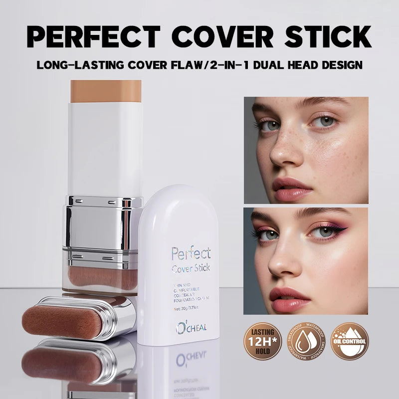 O'CHEAL Perfect Cover Stick Thin And Comfortable Concealer Foundation Cream Stick Instant Natural Waterproof Long-lasting Makeup - AliExpress 66