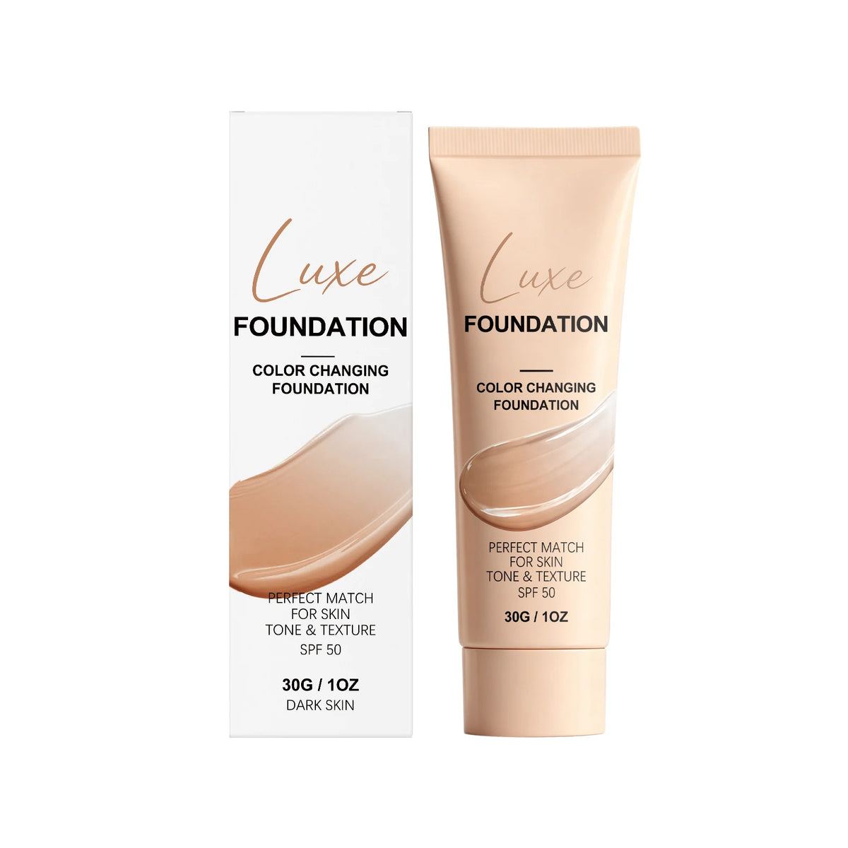 Color Changing Foundation Hydrating Even Skin Tone Soothing Skin Reliev Dryness Brighten Lightweight SPF50 Coverage Makeup Base