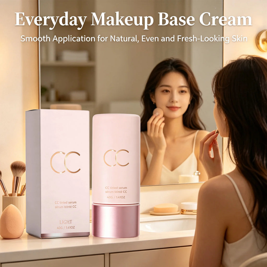 CC Tinted Serum Even Skin Tone Conceals Dullness & Redness Improves Dry Skin Non?caking Lightweight Natural Tinted Moisturizer