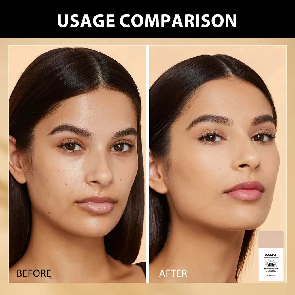 LUCKSUN Tinted Moisturizing Makeup Base Foundation 50ml Sunscreen Foundation SPF40 Makeup Base, 3 Shades Choices - AliExpress 66