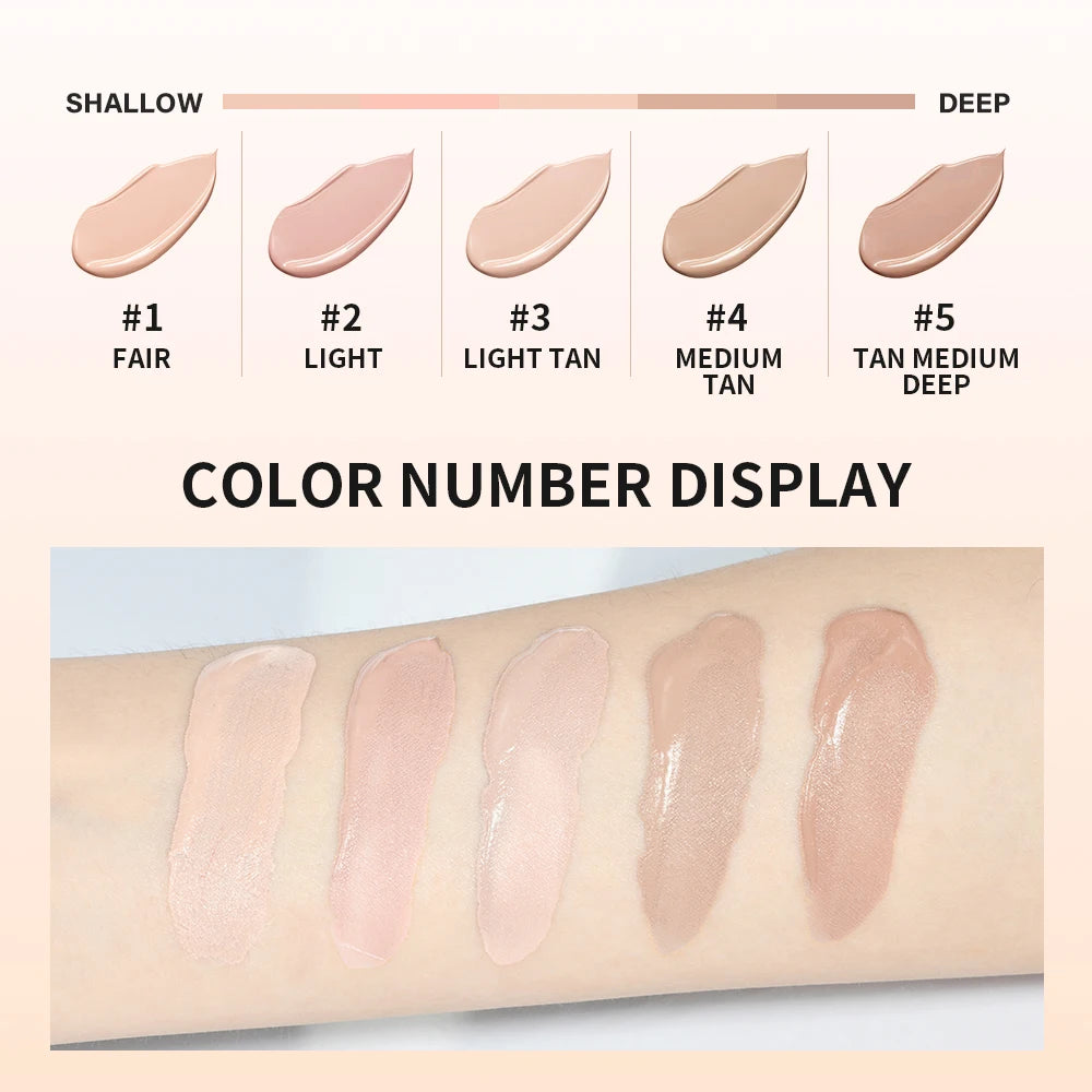 High Coverage CC cream Foundation Tinted Hydrator Matte Finish Light Oil-Free Moisturizing Makeup Hyaluronic Acid Sheer - AliExpress 66