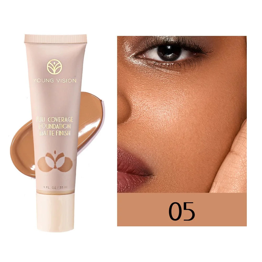 30ml Professional Matte Liquid Foundation Waterproof Long Lasting Face Concealer Full Coverage Foundation Cream Women Makeup - AliExpress 66