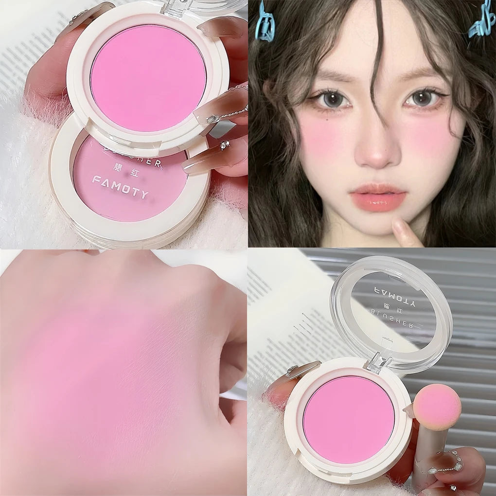 Monochrome Milk Peach Face Blush Pallete Mineral Pigment Cheek Blusher Powder Makeup Professional Contour Shadow Pink Blusher - AliExpress 66