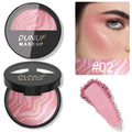 6 Colors Blush Palette Waterproof Lightweight Breathable Long Lasting Smooth Baked Powder Blusher Correcting Foundation
