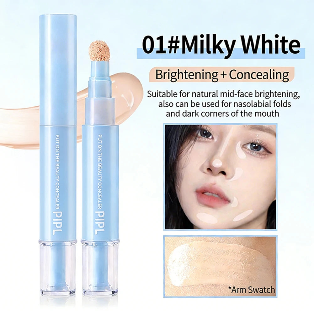 Liquid Concealer Long-Lasting Waterproof Quick Touch-Up Eyes Cosmetics High Fit Color Corrector Concealer Pen For Dark Circles