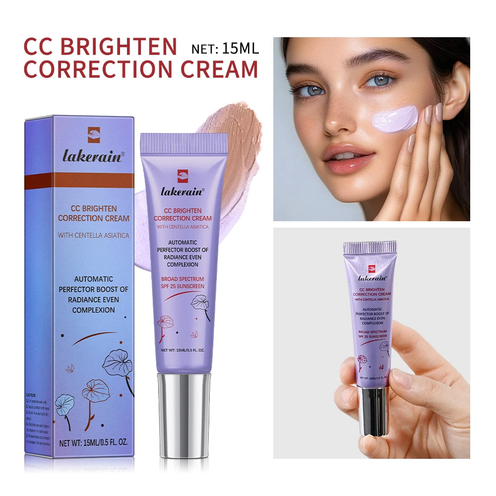Lightweight Color Correcting CC Cream Primer Even SkinTone Moisturizing Base Makeup Natural Daily Facial Foundation Makeup Prime - AliExpress 66
