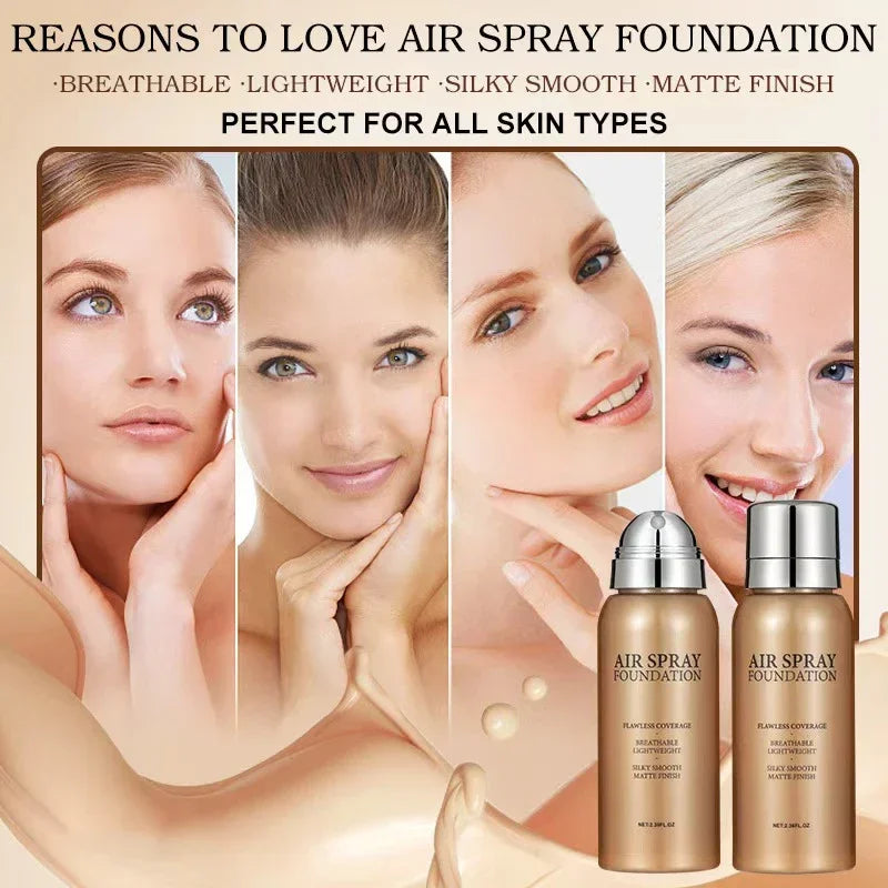 Portable Waterproof Sweat Proof Foundation Spray Fine Powder Concealer Long Lasting Brightening Makeup Gift for Valentine's Day - AliExpress 66