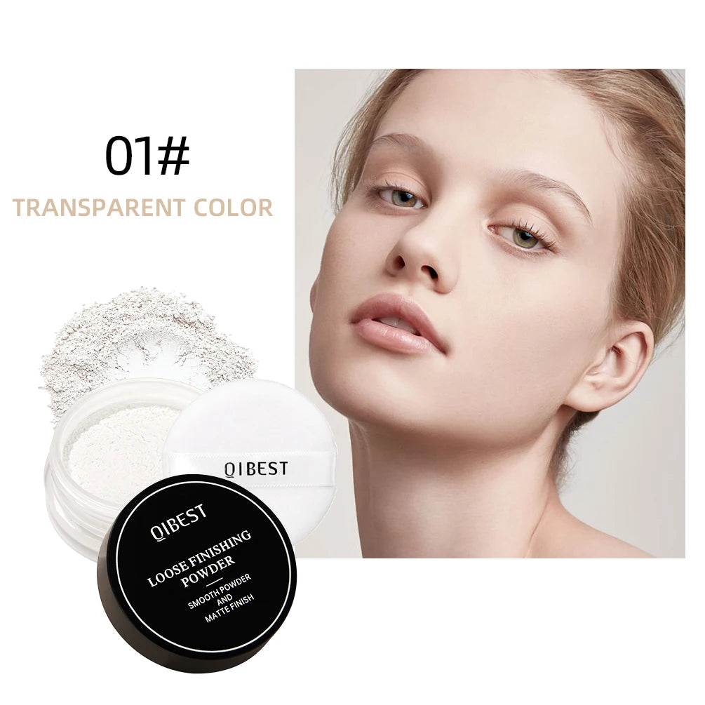 QIBEST Professional Matte Loose Powder Face Setting Powder Waterproof Oil Control Full Coverage Makeup Translucent Styling Fixer - AliExpress 66