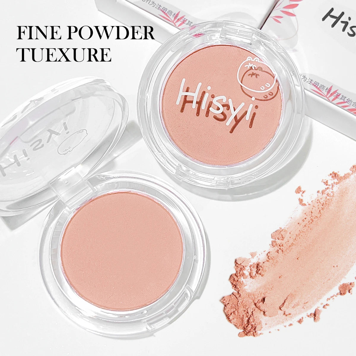 Daily single-color blush - Blush with a subtle wine-like sheen, fine glittering, natural color palette, pure makeup allure - AliExpress 66