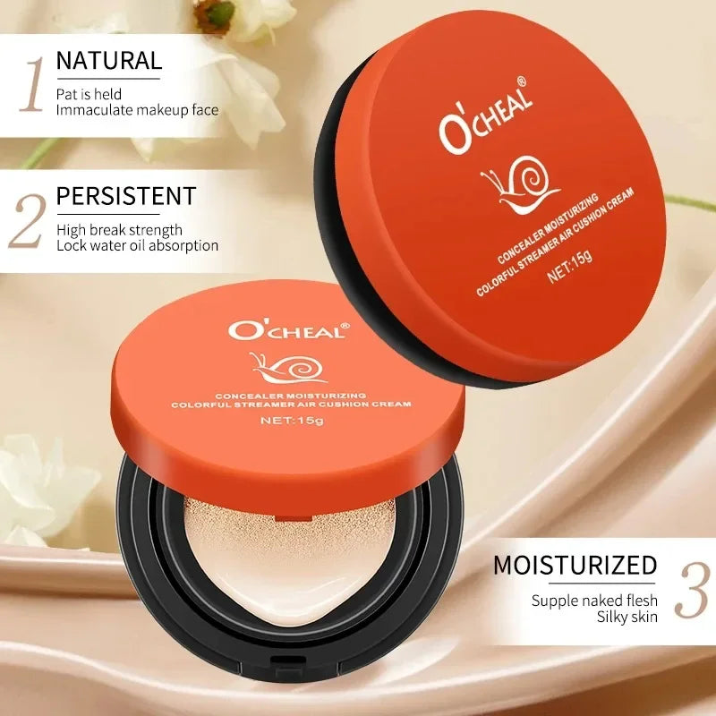 2 Colors O'CHEAL Whitening BB Cream Foundation Air Cushion Concealer Face Makeup Girl's Facial Beauty Original Cosmetic Cream - AliExpress 66