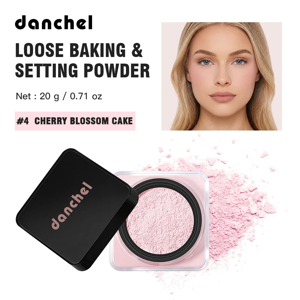 Loose Baking & Setting Powder Oil Control Sweat-proof 18h Long-lasting Wear Blurred Flaws Brighten Even Skin Tone Setting Powder