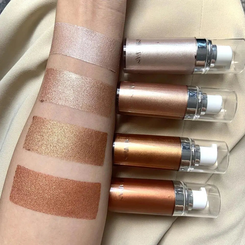 Long Lasting Liquid Highlighter Makeup Cream For Face Body Shimmer Glow Smooth Shine Cosmetics Foundation Enhancer - AliExpress 66