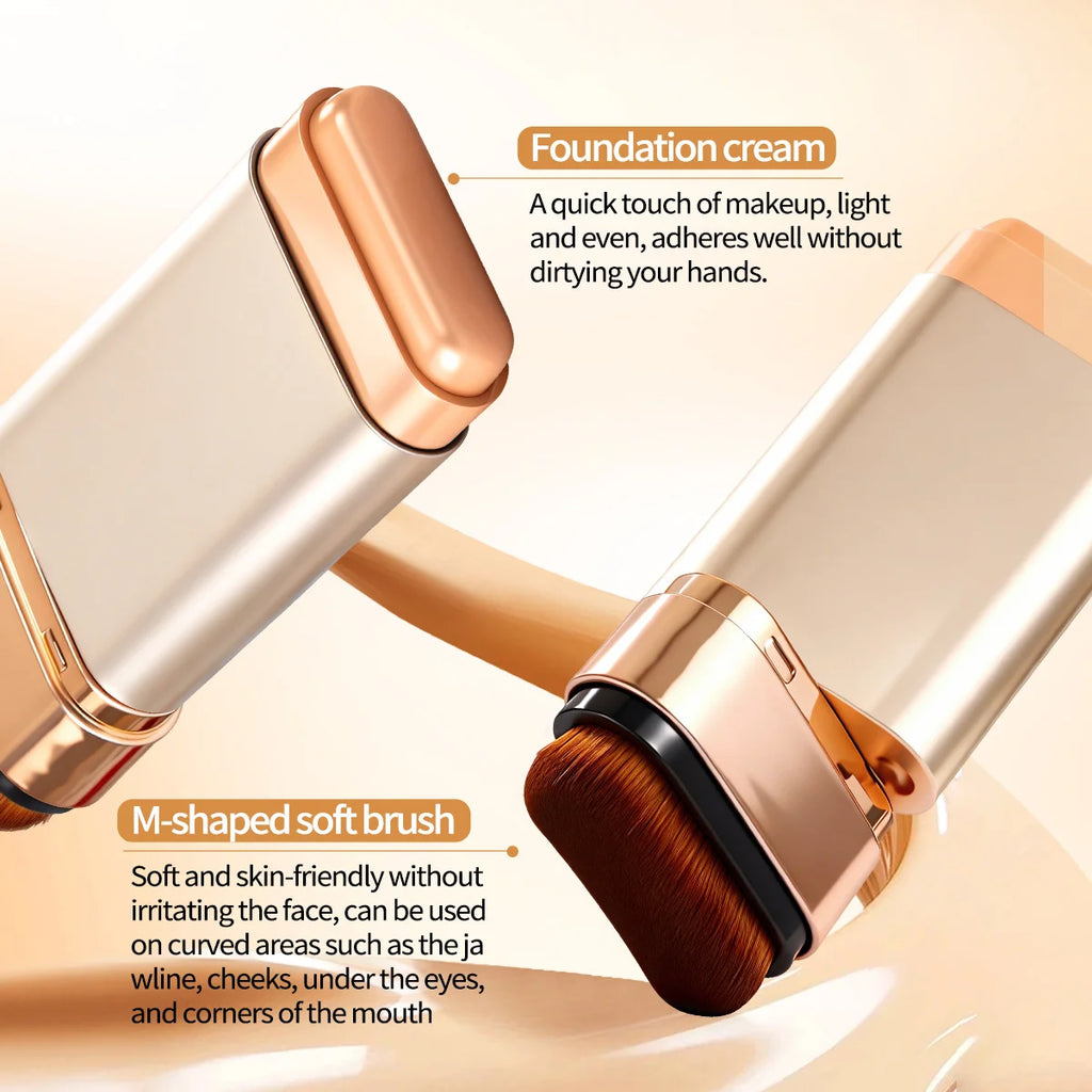 TVLV 2-in-1 Foundation Stick,Matte Lightweight Concealer Foundation Stick,Smooth & Easy To Blend,Creates Flawless Base Makeup