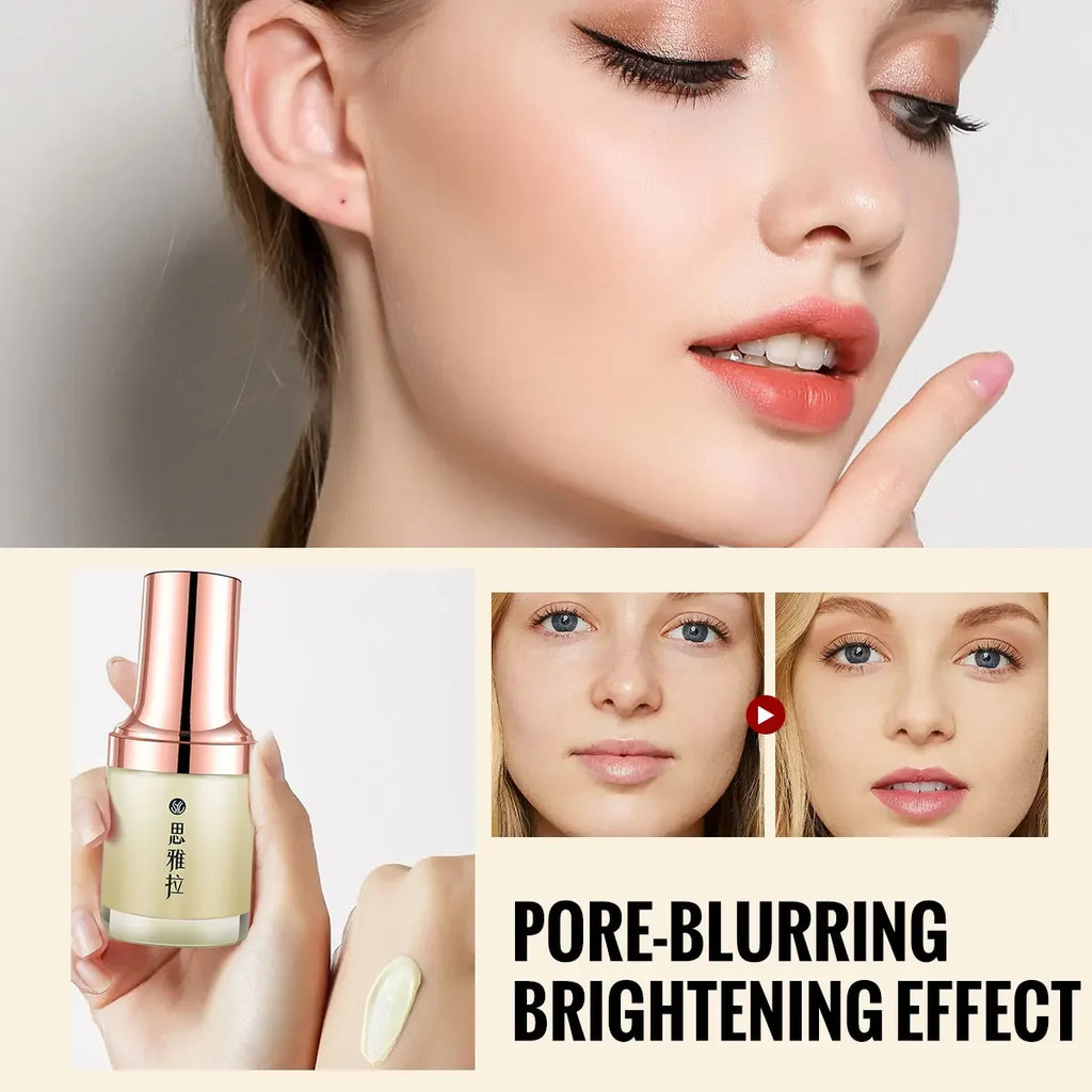 Long-Lasting Matte Finish Makeup Primer Cream - Oil Control Anti-Shine Beauty Skin Care for Smooth Flawless Foundation Applicati