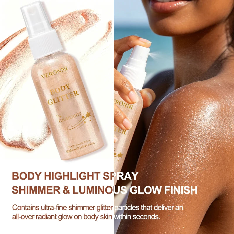 Body Shimmer Oil,Body Liquid Highlighter Facial Contour Brightening Makeup,Illuminating Liquid Highlighter for Face Body Hair - AliExpress 66