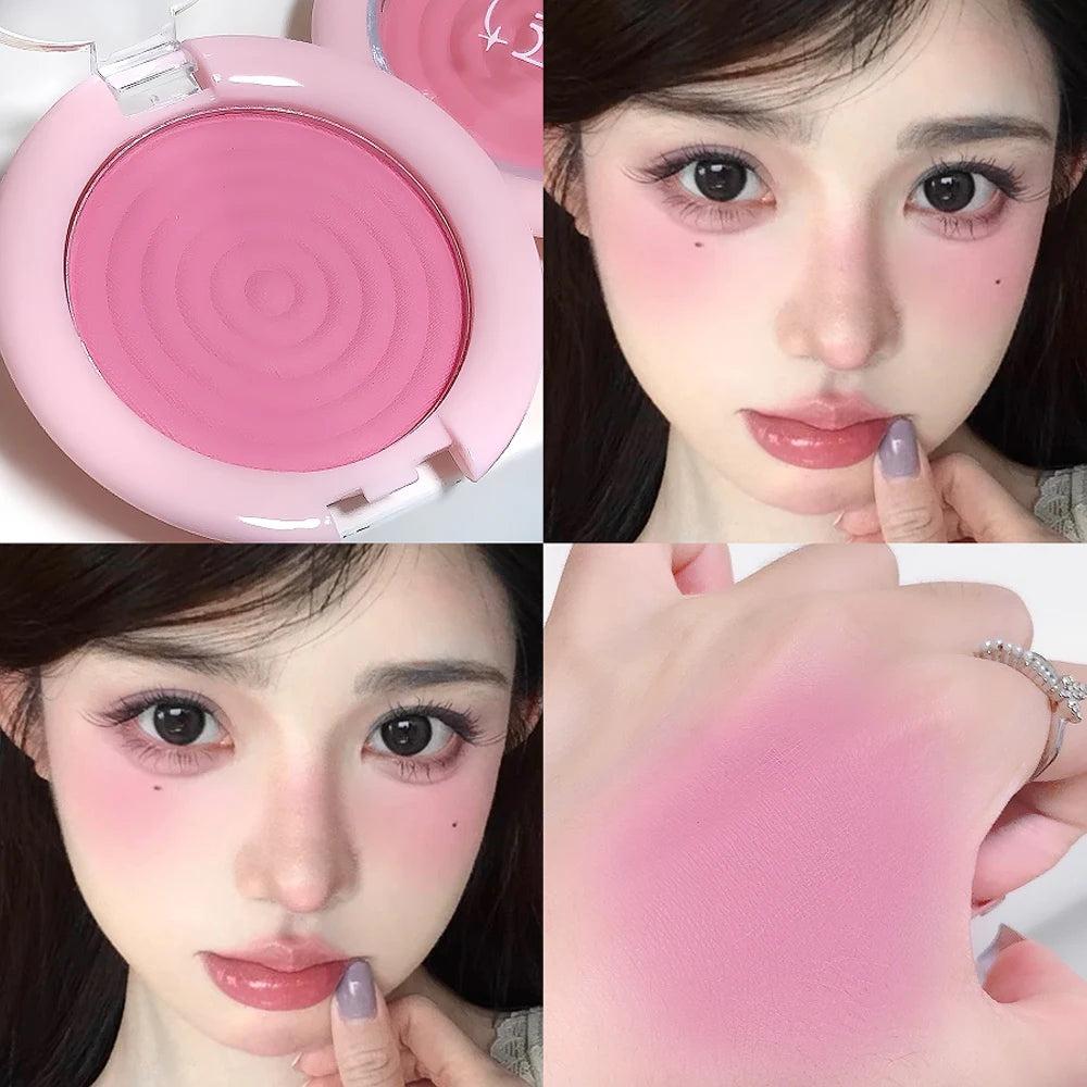 Whirlpool Blush Powder Palette Matte Low Saturation Rubber Grey Pink Expanding Color Buildable Brighten Highlight Natural Makeup - AliExpress 66
