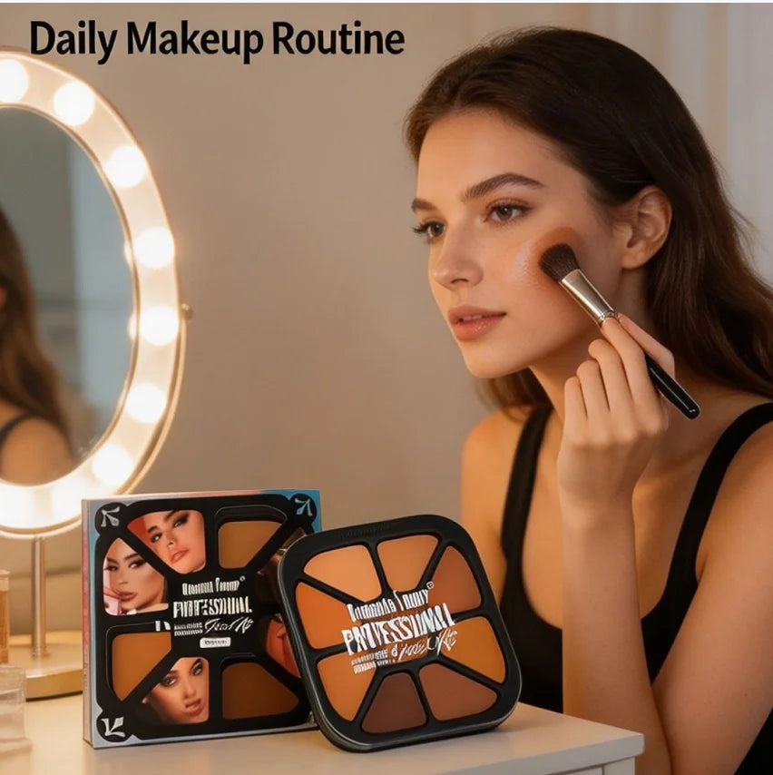 9 Colors Finishing Powder Palette Matte Natural Highlighting Fixing Waterproof Sweatproof Concealer Makeup Cosmetics For Women - AliExpress 66