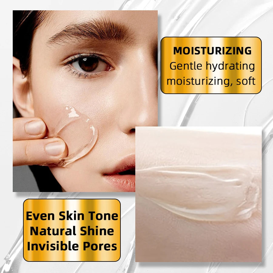 Moisturizing Transparent Jelly Primer Lotion Base Color Rendering Long Lasting Makeup Holding Pre Makeup Base Cream Foundatatio - AliExpress 66