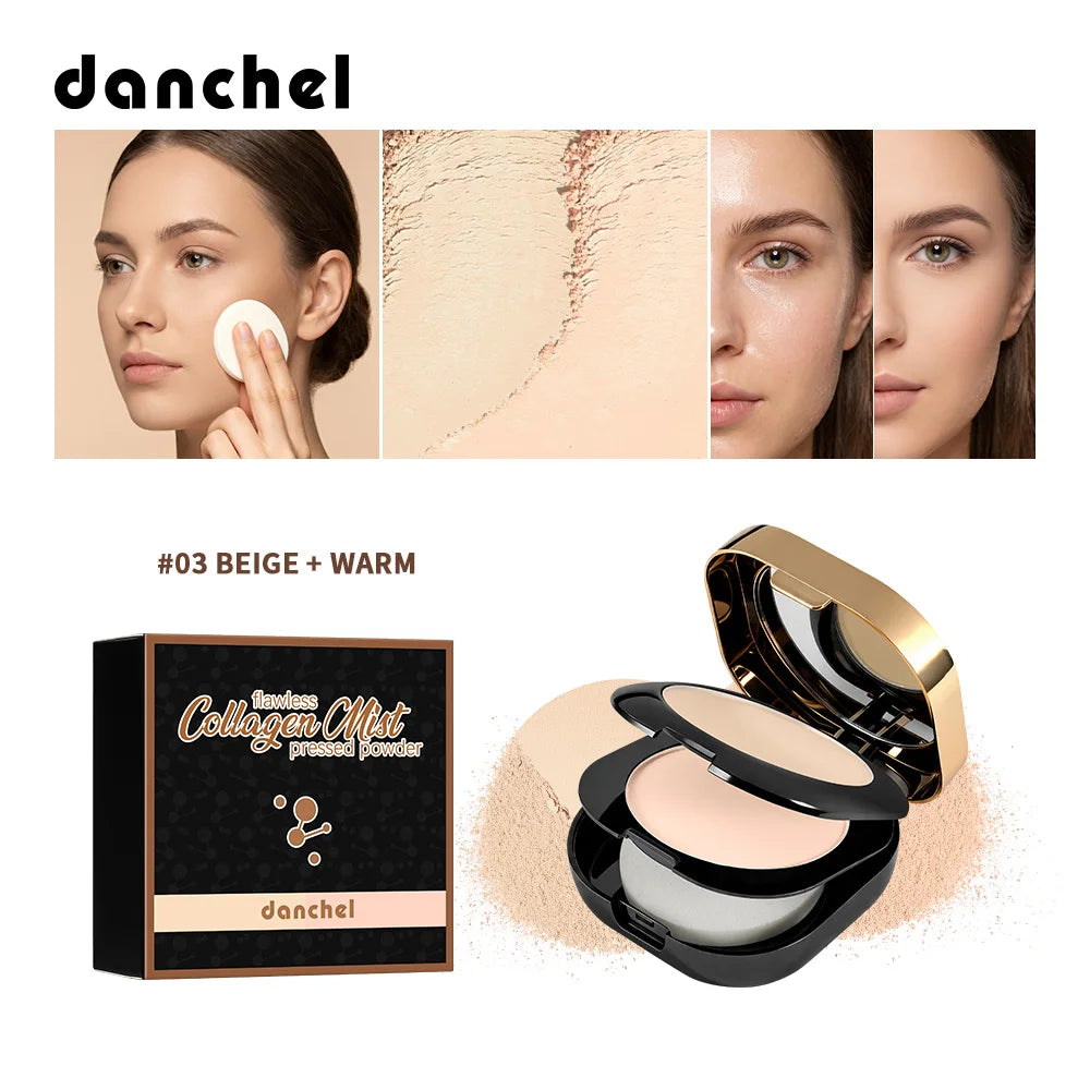 Collagen Pressed Powder Brightening & Contour 2 IN 1 Strong Oil Control Fine Silky Blendable Texture Nourishing Collagen Powder - AliExpress 66