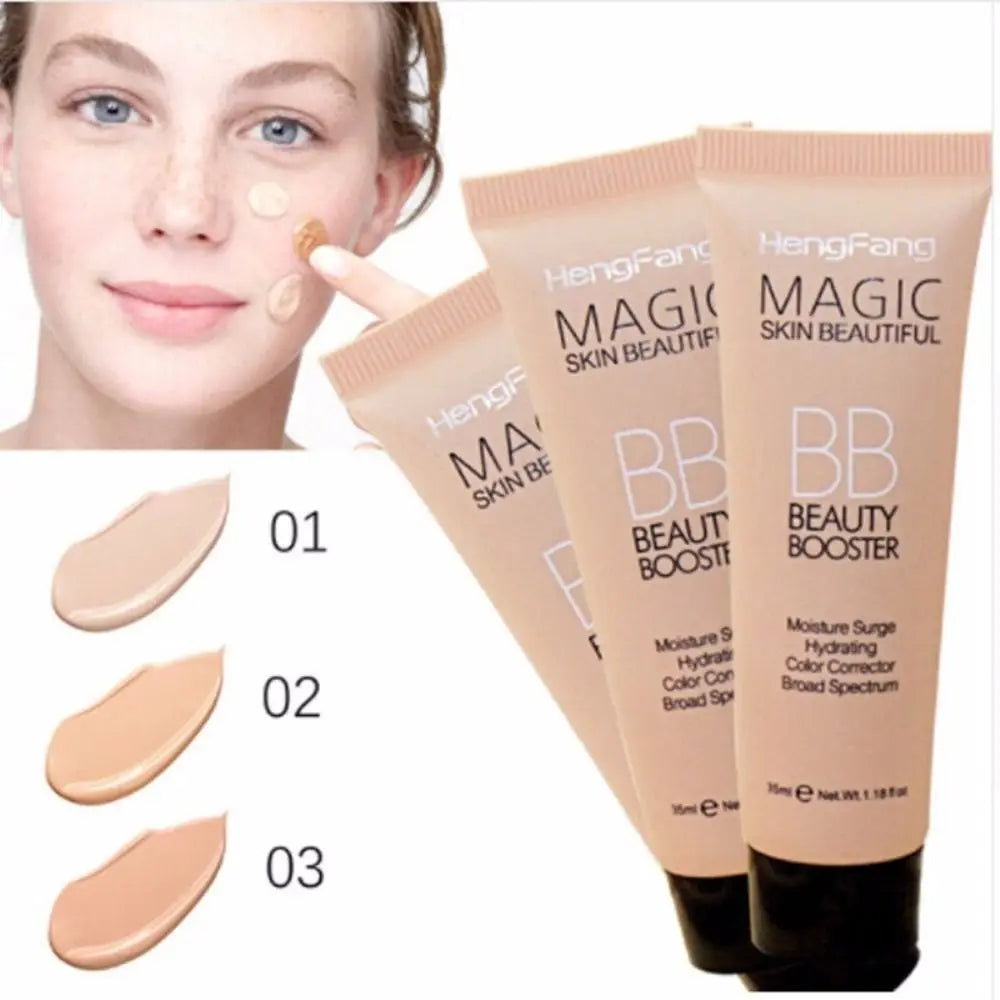 New 3 Colors BB Cream Liquid Long Lasting Face Base Foundation Korean Makeup Waterproof Concealer Cosmetic