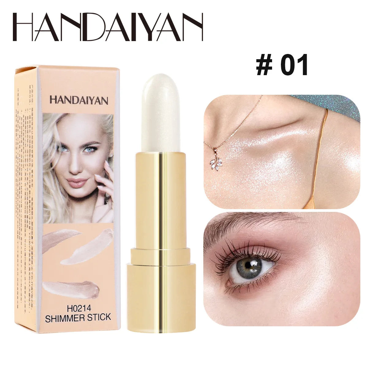 3 Color Highlighter Stick Portable Face Contour Natural Shimmer Glow Long-Lasting Cream Highlighter for Cheekbones Nose - AliExpress 66