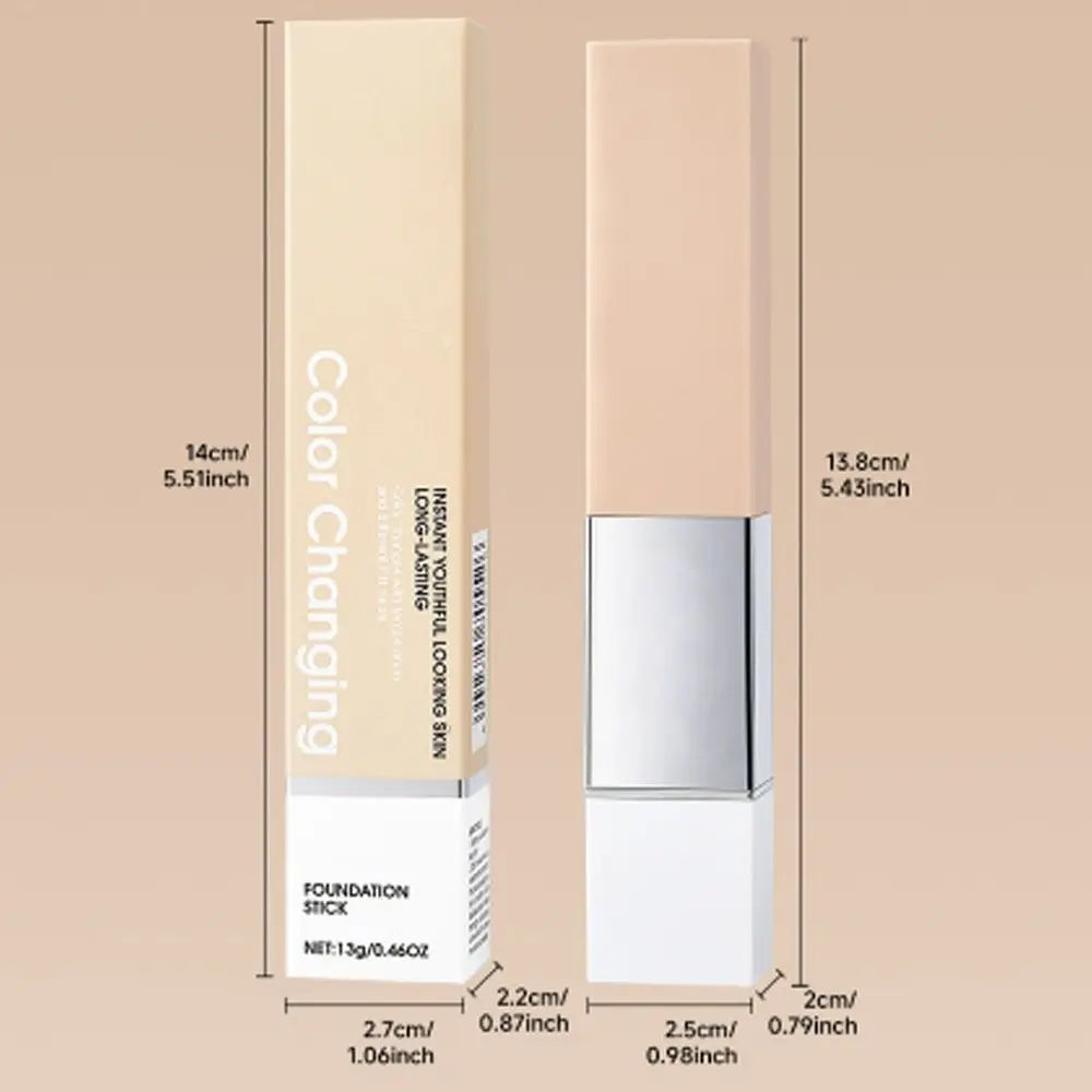 New Waterproof Color Changing Cream Stick Oil-Control Matte Concealer Cream Stick Sweat Proof Full Coverage Face Cream Stick - AliExpress 66