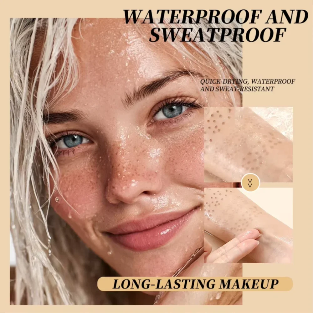 Double-end Freckles Stamp Pen Makeup 2-IN-1 Freckle Seal Waterproof Face Concealer Contour Natural Brown Freckle Cosmetic