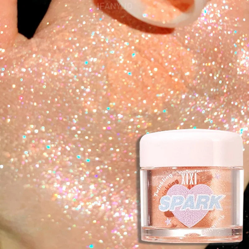 3 Colors Glitter Highlighters Powder Diamond Shimmer Eye Shadow Pearlescent Face Body Brightening Smooth Natural Contour Makeup - AliExpress 66